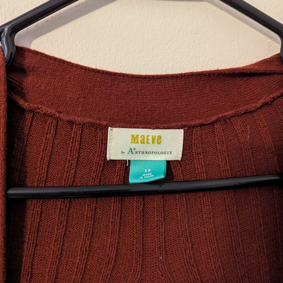 Anthropologie Maroon Cardigan - Picture 3 of 3